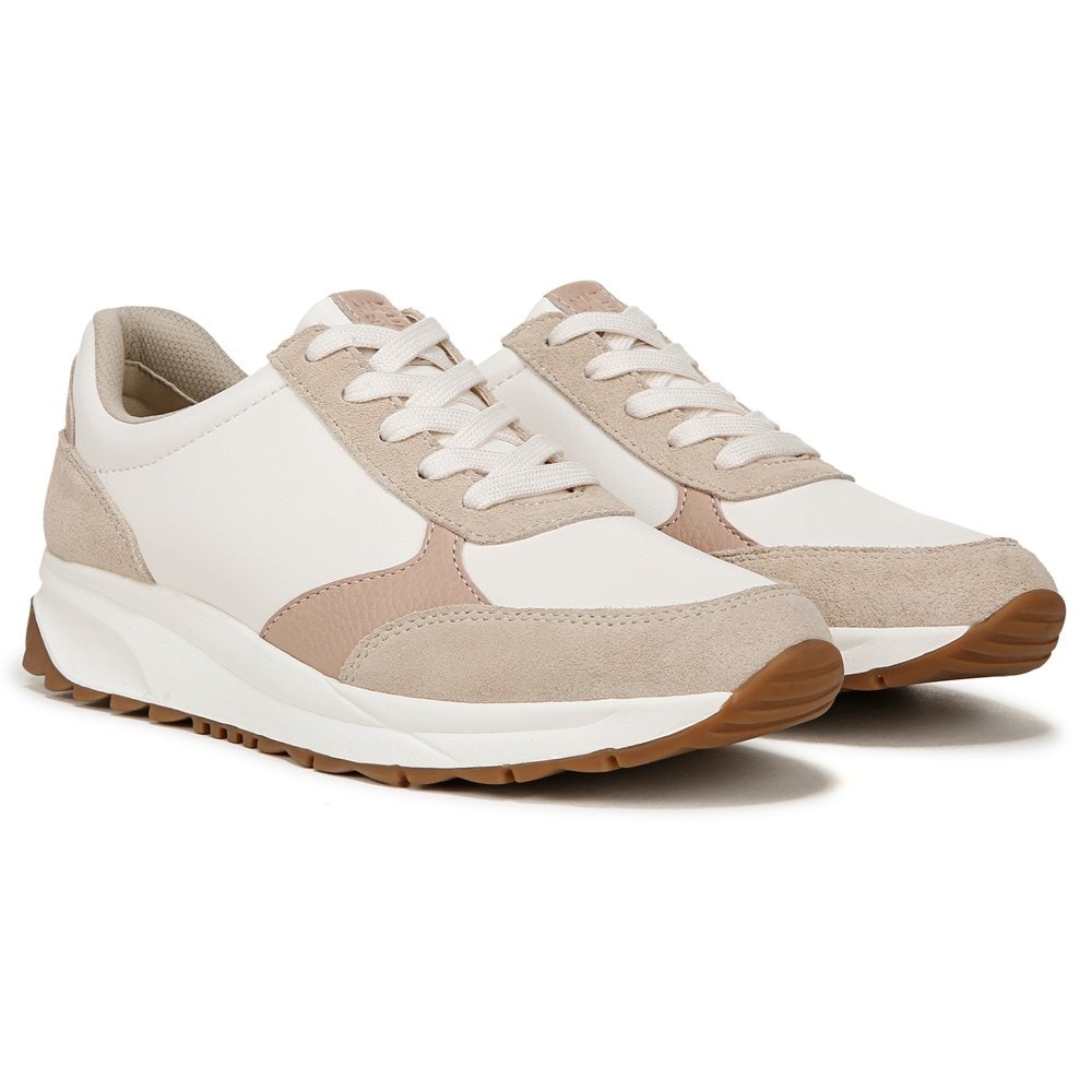 Naturalizer White and Beige Women’s Sneakers